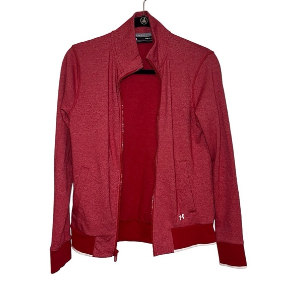 Under Armour All Season Full Zip Jacket Red Women's Size: SM/P/CH - Picture 2 of 5